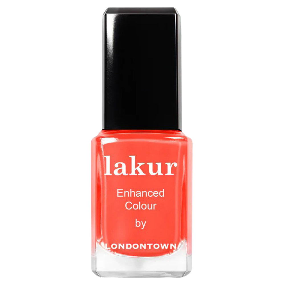 Lakur - Enhanced Colour Nail Polish - Flashback (A radiant sunset orange)