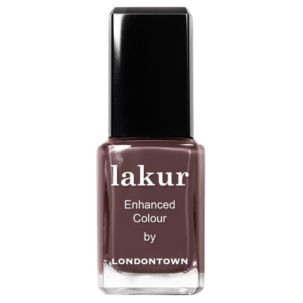 Lakur - Enhanced Colour Nail Polish - Teak (chocolatey brown)