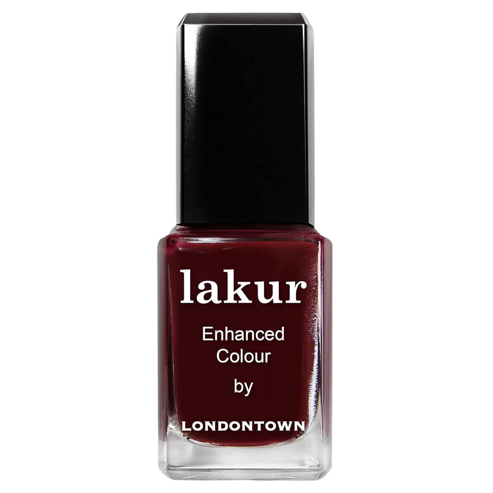 Lakur - Enhanced Colour Nail Polish - Elderberry (blackened purple)