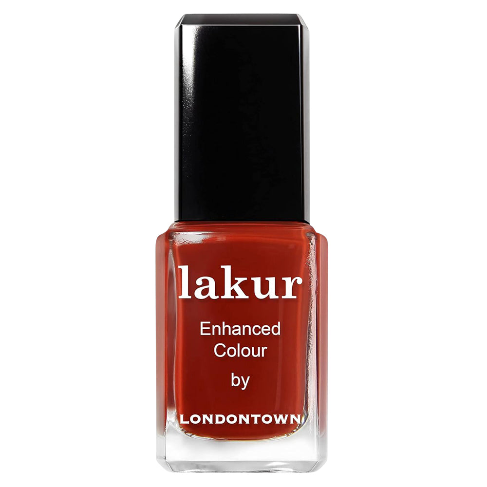 Lakur - Enhanced Colour Nail Polish - Woodstock (rich red-brown)