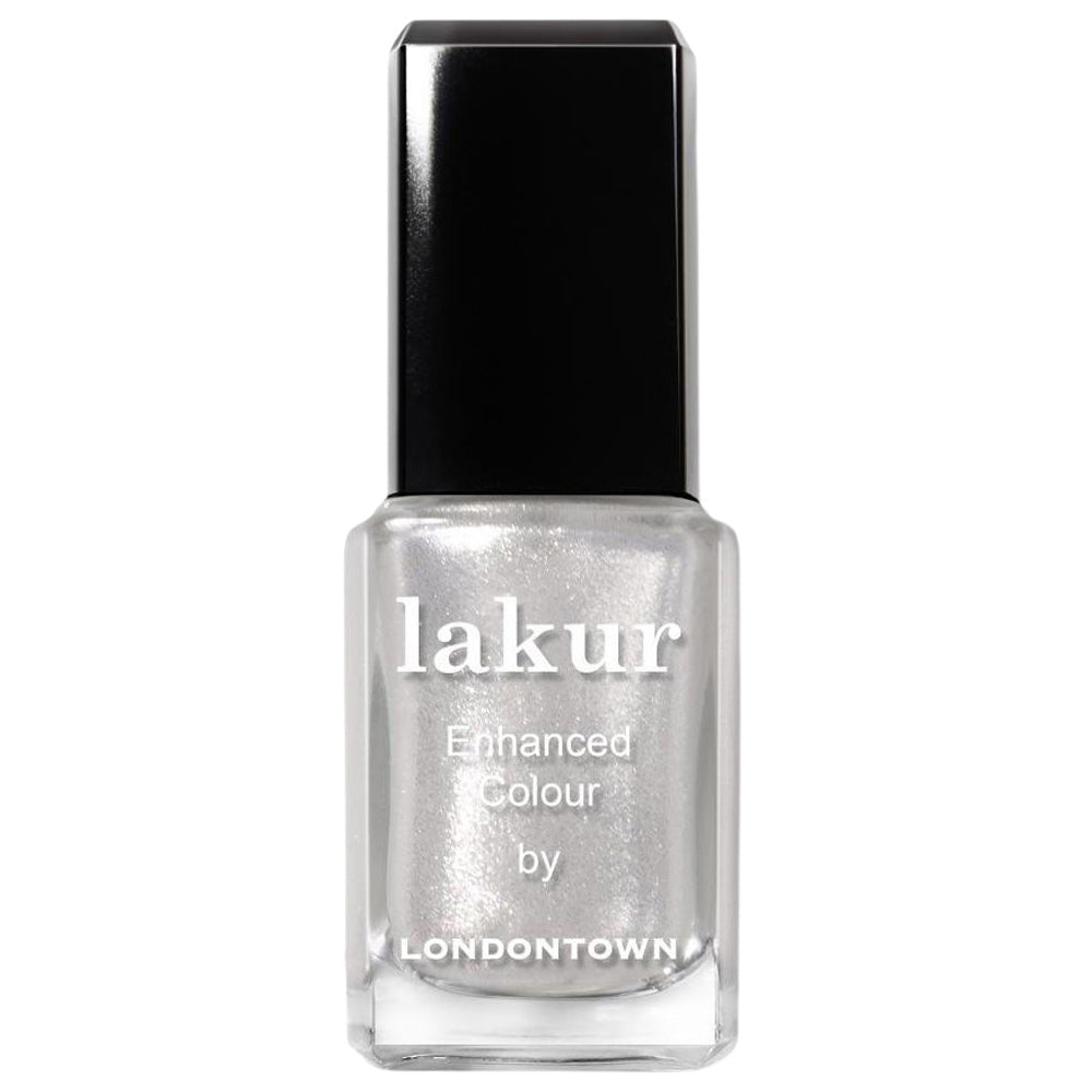 Lakur - Enhanced Colour Nail Polish - Coconut Crush (white powdered sugar with ultrafine glitter)