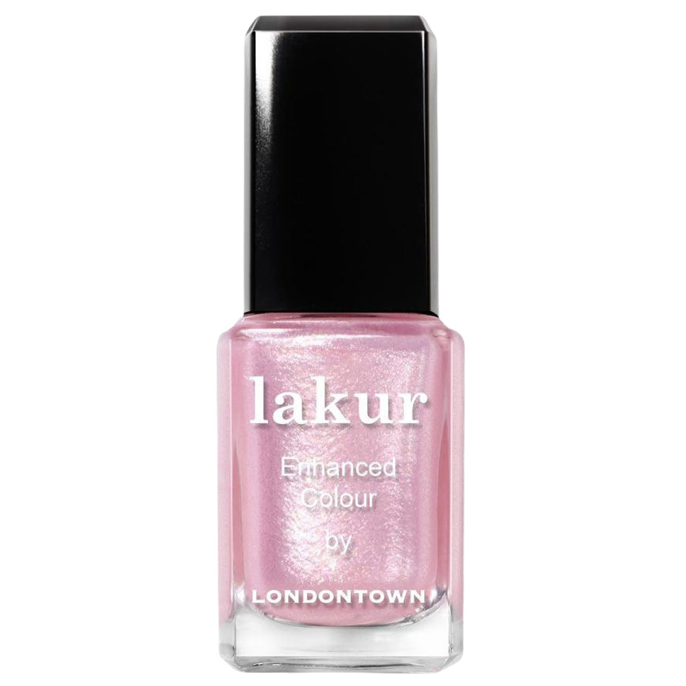 Lakur - Enhanced Colour Nail Polish - Pink Strawberry (sweet baby pink with ultrafine glitter)