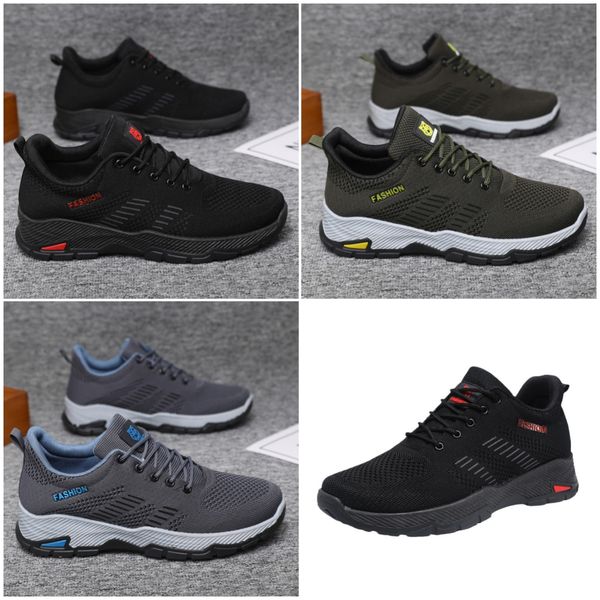 2025 Running Shoes Homem Mulheres Plataforma Tênis Preto Branco Azul Vermelho Respirável Verde Cinza Treinadores de Mens Mens Outdoor Novo B