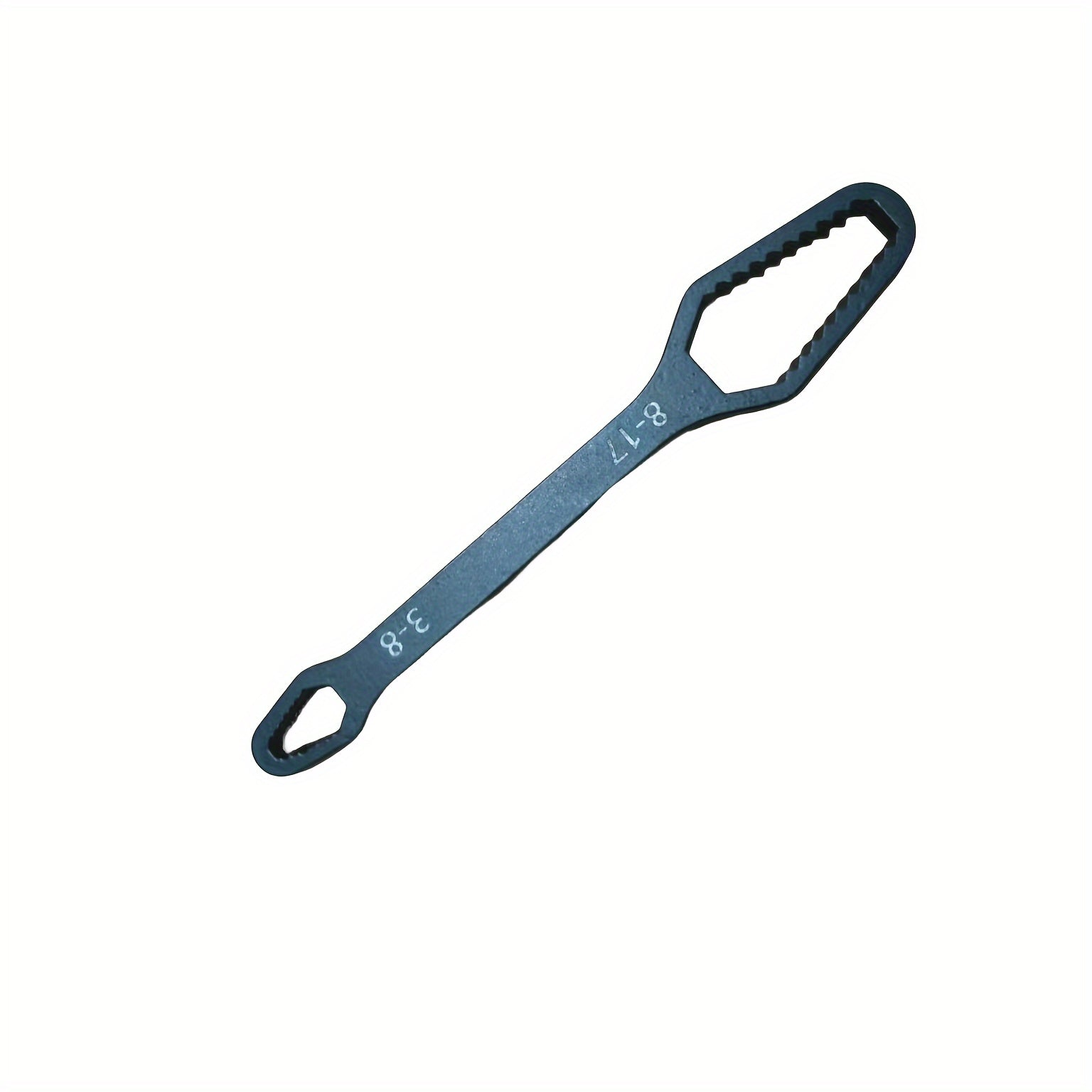 TEMU 1pc Universal Wrench, Chrome Vanadium , Mechanical Hand Tool, Non-electric, Multipurpose Double-end Spanner For Car, Bicycle, And - 3-17mm Grip