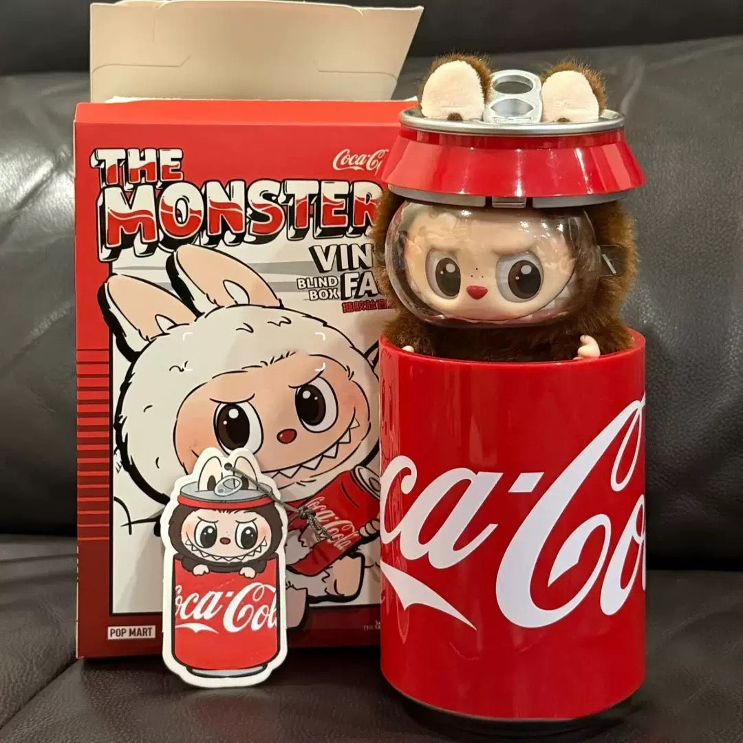Hidden version Coke 3.0 id The Monsters Heartbeat aron Enamel Face Blind Box Pvc Figurine Labubu sitting party Kawaii Doll Kid Christmas Gifts T2503