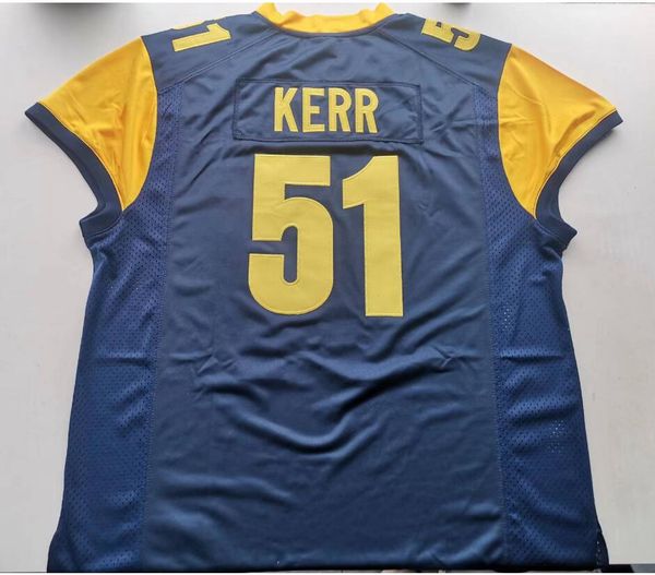 American College Football Wear Physical photos Golden Flashes 51 KERR Men Youth Women Vintage High School Size S-5XL or any name and number
