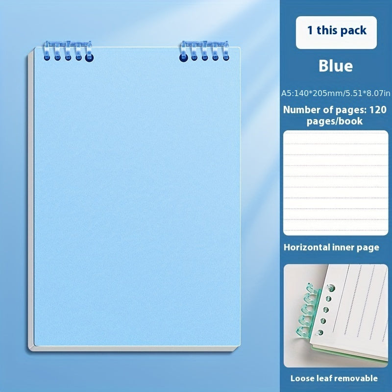 TEMU A5 Spiral Notebook - Durable, Lined Pages, Options, Perfect For Students, College Exams, Daily Use & Academic Writing