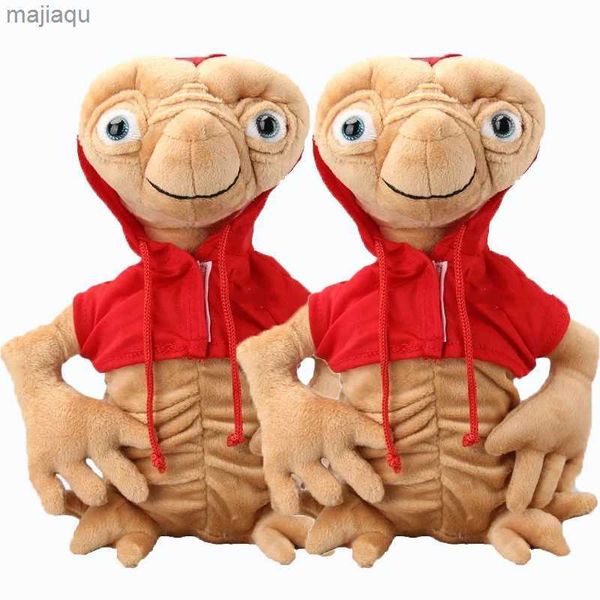 Plush Dolls 28CM E.T Alien Plush Toy Doll Cartoon Plushie Toys Extraterrestrial Stuffed Dolls With Cloth High Quality For Kids Birthday Gift