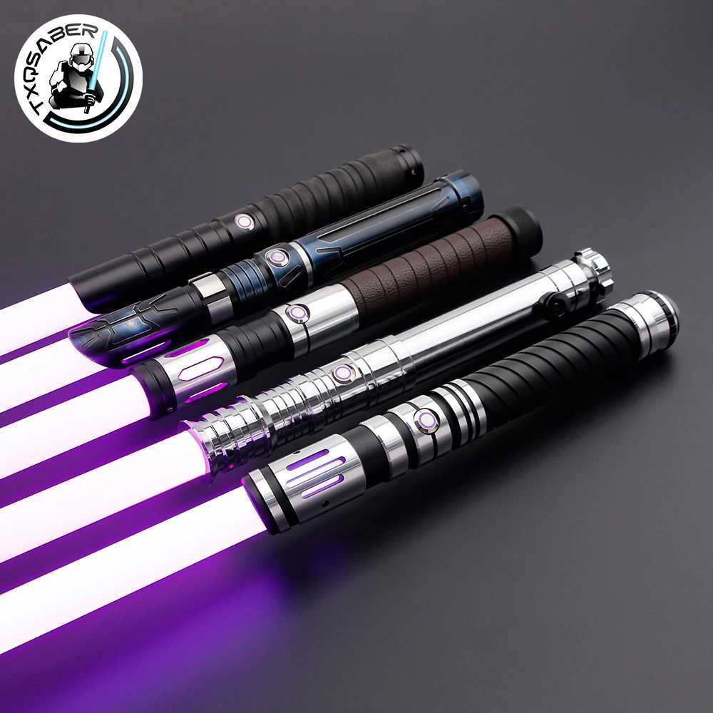 LED Swords-Guns Lightsaber Neo Pixel Heavy Duel RGB Laser Sword Metal Hilt Smooth Swing Blasting hine Role Playing PlayerUnknown Luminous Childrens