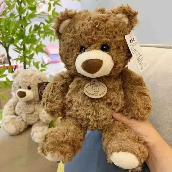Plush Dolls 25CM Cute Colorful Bow Tie Bear Doll Plush Toy Hug Bear Doll Children Birthday Gift Pillow Teddy bear Home Living Room BedroomY2