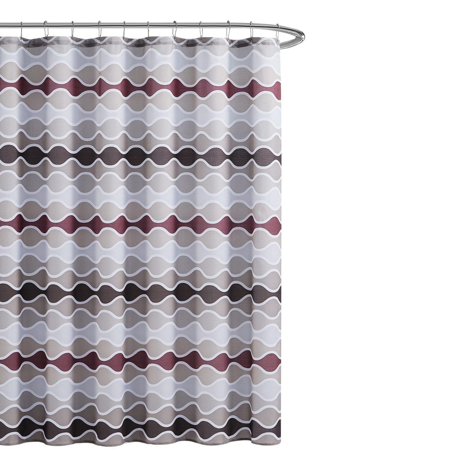 YL-36970 digital printed cloth shower curtain waterproof thick bathroom partition curtain with hook cross-border supply