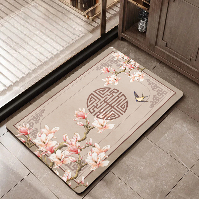 Floor Mats Bathroom Foot Mats Door Mats Absorbent Non-slip Quick-drying Carpet Entrance Dirt-resistant Mats