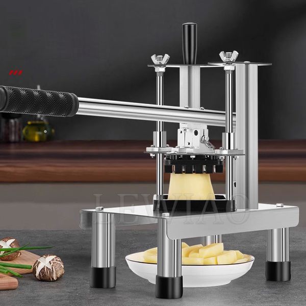 Household Manual Vegetable Wave Shape Potato Crinkle Chip Slice Cutting Equipment Hand Ripple French Fry Cutter Machine