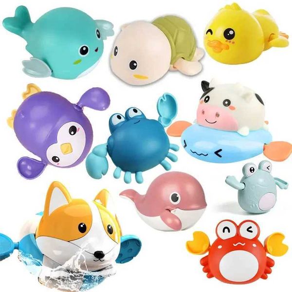 Baby Bath Toys 1-2Pcs baby bath toys swimming duck bath cute swimming toys childrens swimming pool beach classic toys childrens water games