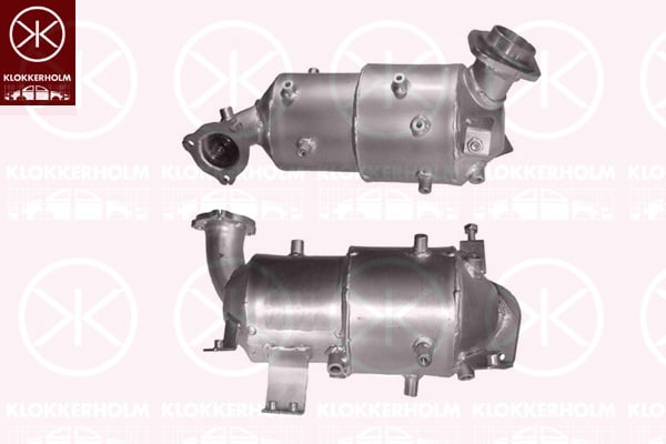 Soot-Particulate Filter, exhaust system KLOKKERHOLM 81798600