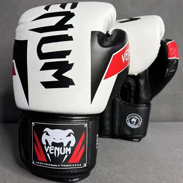 Professional Boxing Gloves PU Thickened MMA Fighting Sanda Training Glove Muay Thai Boxing Training Accessories 6-8-10-12oz
