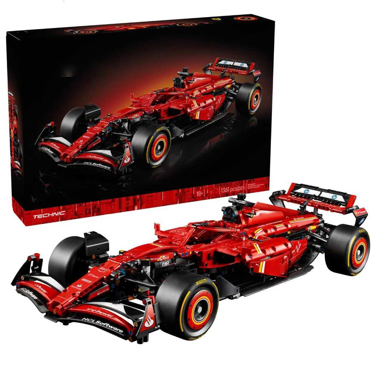 lcks New 407 Technology 18 F1 Formula racing Model Building Block Mechanical Set Assembly Toy Boy Birthday Gift F250928A