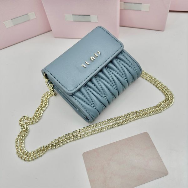 Designer wallet high-quality handbag envelope bag wallet shoulder bag women&#039;s chain wallet bag credit card clip mini wallet key bag wit