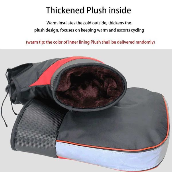 Cycling Gloves Motorcycle Handlebar Gloves Winter Handlebar Gloves Coldproof Handlebar Mittens Soft Bar Warmer Covers for Motorcycle Scooter