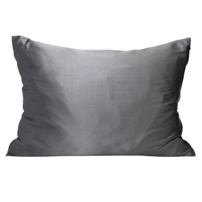 Satin Pillowcase - Standard-Queen - Charcoal Grey