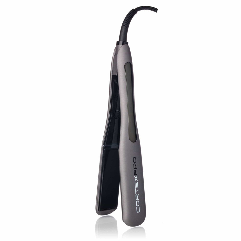 Pro Flat Iron - One-Pass Digital Heat Tourmaline Ceramic Plates with Carrying Case - 1.5Inch