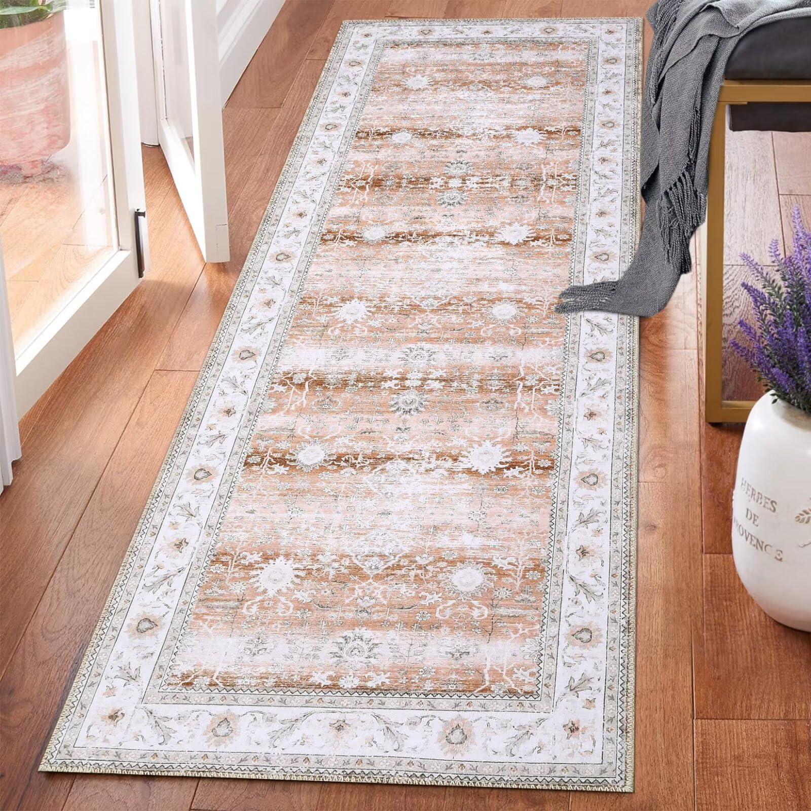 Garvee Area Rug 2x10 Runner Rugs for Living Room Bedroom Washable Rug Indoor Floor Mats Soft Carpet Boho Accent for Bedroom Decor