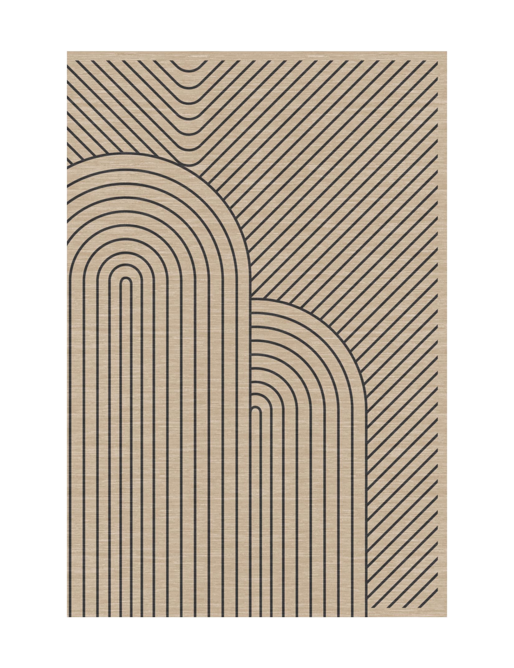 Garvee Large Washable Area Rug for Living Room Bedroom Soft Non-Shedding Natural Accent Carpet Neutral Color