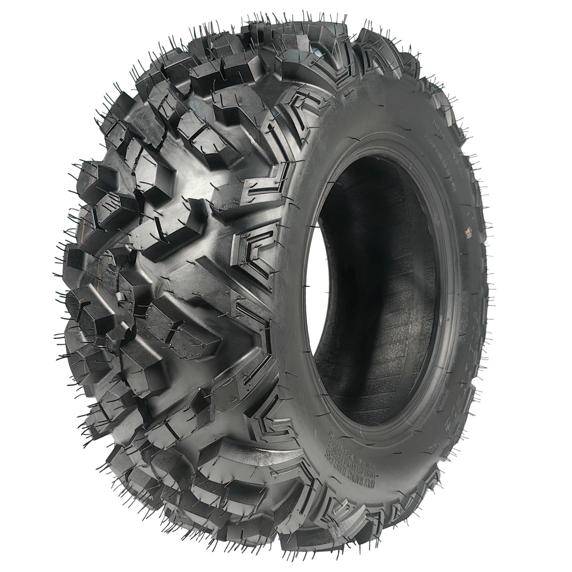 Garvee 25x8-12 ATV-UTV Tire 6PR All-Terrain Tires 1PCS Tubeless, ATV Tire, Heavy Duty for Trail-Mud-Rock, Black