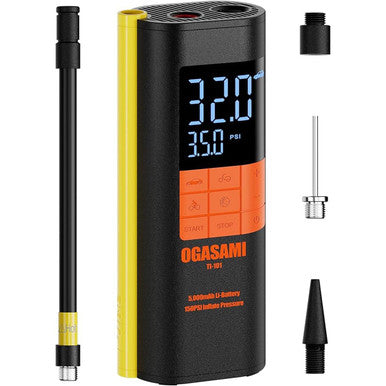 Cordless Rechargeable Tire Inflator with Digital Pressure Gauge