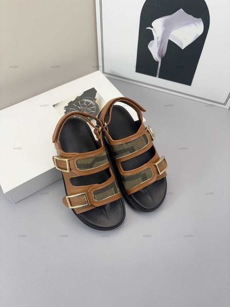 Fashion summer baby Sandals Multiple styles Metal buckle design Kids shoes Size 26-35 Including box Double buckle design girls boys Slippers