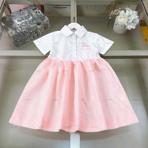 Fashion Girls dress summer POLO shirt design princess dress Short-sleeved baby skirt kids designer clothes Various styles baby dress