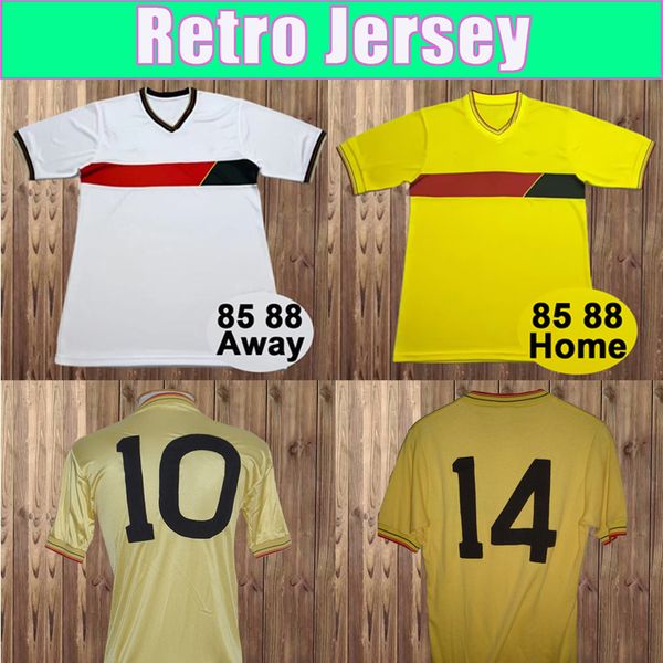 1995 1988 Watford Mens Retro Soccer Jerseys National Team Home yellow Away White Football Shirts Short Sleeve Uniforms