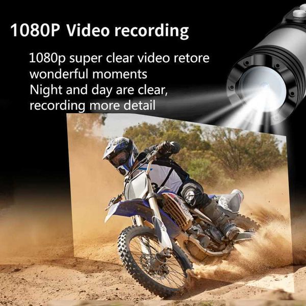 New Arrival Wireless motorcycle driving recorder IP66 waterproof 1080P sports scooter DV camera 1600mAh battery bike helmet action DVR body-