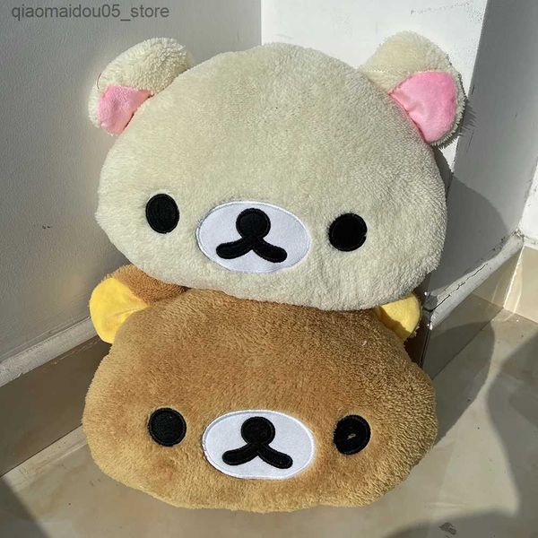 Plush Dolls Cute Rilakkuma Plush Warm Hand Pillow Cartoon Bear Peluche Stuffed Toy Soft Cushion Birthday Gift Q240625