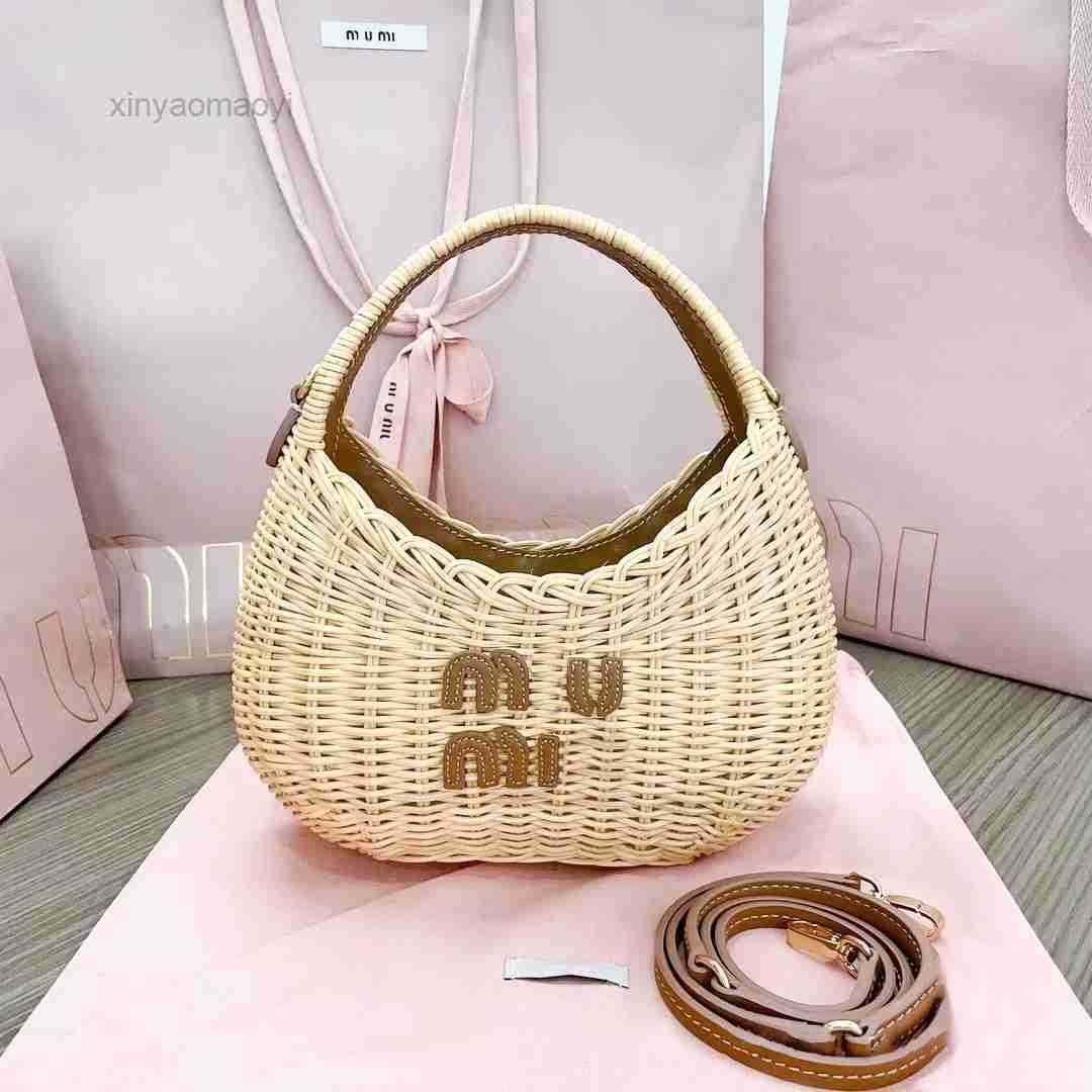 Shoulder Designer Cross Body Bags Strap Wicker Woven handbag Cosmetic purses Fashion travel beach Bag Raffias Straw weave Plaited Rattan tote Clutch