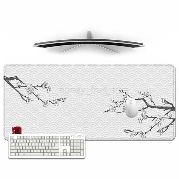 Mouse Pad Gamer Cherry Blossom Sakura XL Home Custom New Mousepad XXL keyboard pad Office Non-Slip Carpet Mouse MatsM240802