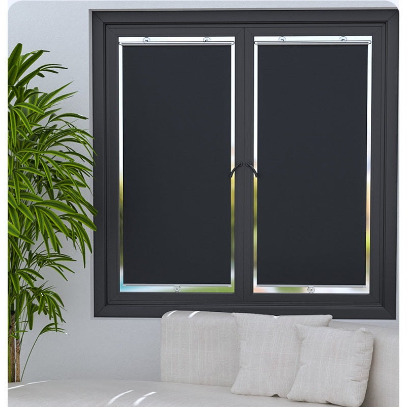 Wholesale full blackout curtains, balcony sunshades, non-perforated heat insulation curtains, retractable kitchen glass roller blinds and Windows