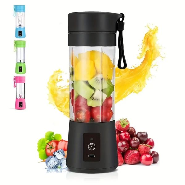 Personal Portable Blender,Mini Juice Blender, USB Rechargeable Small Size Blender For Smoothies And Shakes,Mini Juicer Cup Travel 380ml, Jui