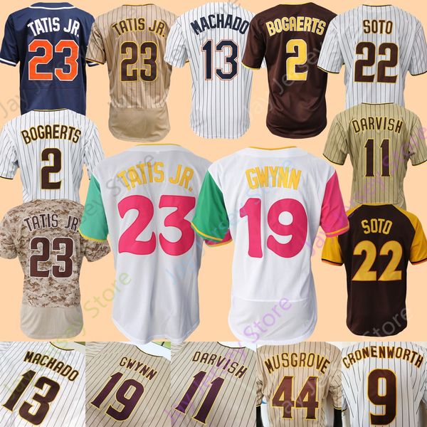 Baseball Jersey Fernando Tatis Jr. Xander Bogaerts Manny Machado Juan Soto Tony Gwynn Musgrove Cronenworth Kim Carpenter Cruz Darvish Hader