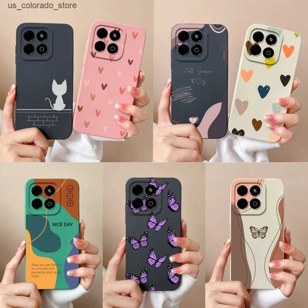 Cell Phone Cases Honor X6B phone case soft silicone camera protection anti drip candy phone back cover model JDY-LX1 LX2 Funda L240910