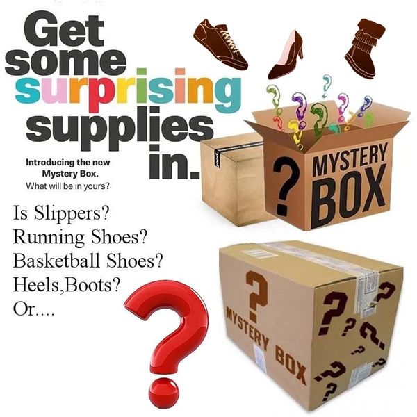 Blind Box Reflective Sneakers printing Slippers Sandals Random Style Sale Size You Decide Men Women Trainers Various Serie Shoes Daily Limit