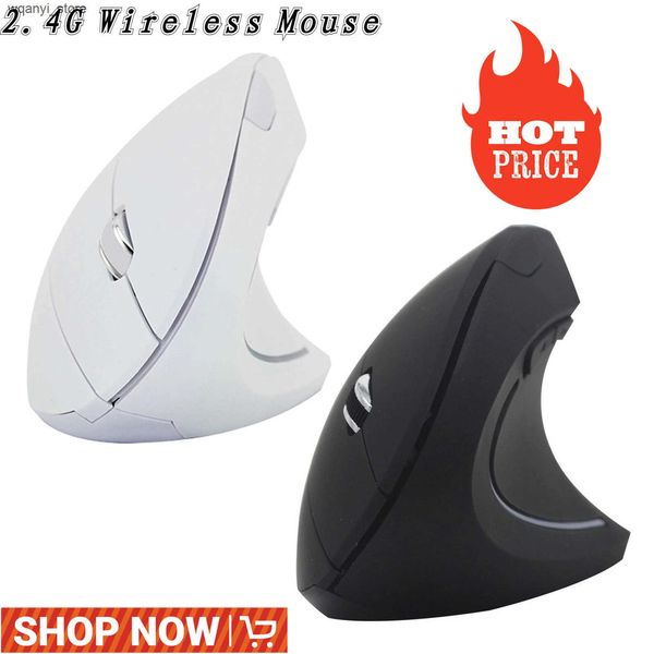 Mice 2.4G Wireless Mouse Vertical Gaming Mouse USB Computer Mice Ergonomic Desktop Upright Mouse 1600DPI for PC Laptop Office Home L240910