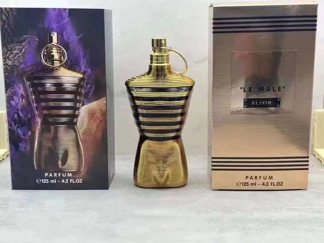Male Parfum 125ml Elixir Perfume Fragrance Eau De Parfum 4.2oz Long Lasting Smell EDP Man Perfumes Cologne Spray Good Quality Fast Ship