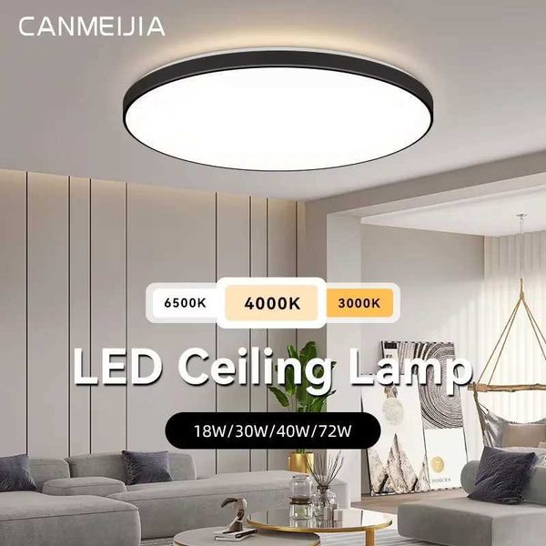 Round Ceiling Light Ultra-thin LED Panel Lamp 220V Home Kitchen Bedroom Living Led Lustre 40W 30W Dimmable Ceiling Chandelier Z250120