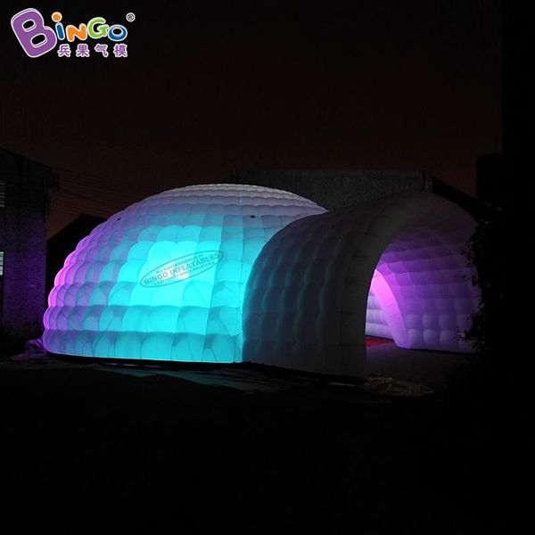 Promotion price large trade show tent inflatable white dome tent air blown igloo canopy marquee for party event decoration toys sports