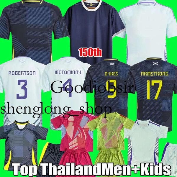 Go85 Sl99 2024 Men and kids Scotlands shirt soccer jersey Scotland McTOMINAY McGINN home away Scottish National team football kit shirts set