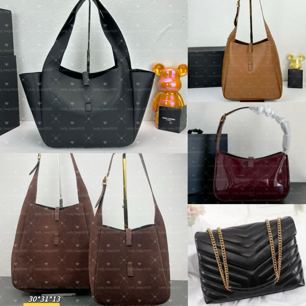 Women Loulou Bag Jumbo X Large Hobo Handbag Shape Flap Chain Shoulder Bags Icare Maxi Bags Lady Clutch Messenger Crossbody Purse Shopping Totes LE5A