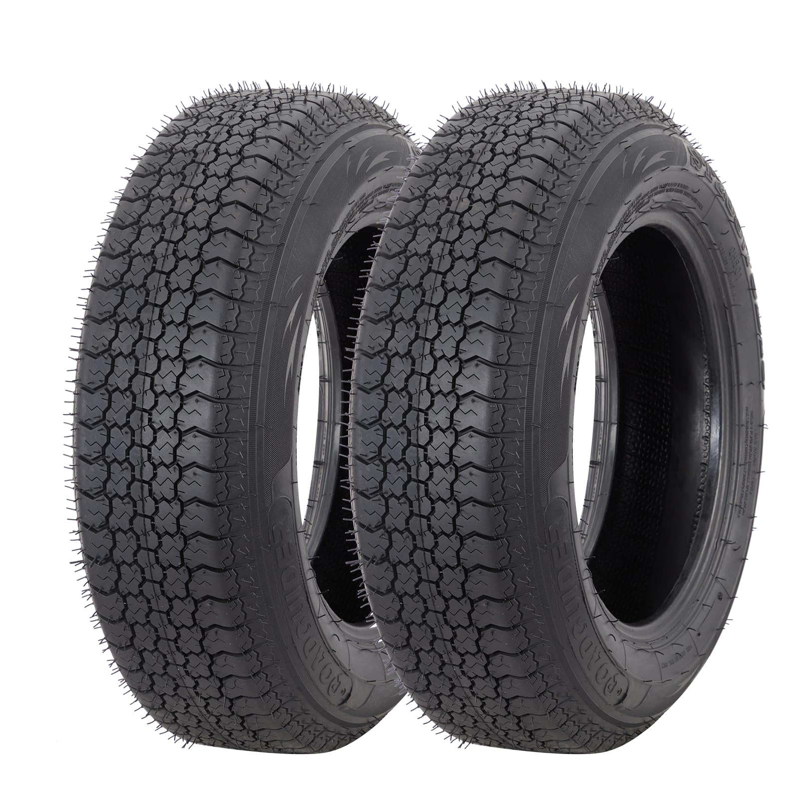 Garvee ST225-75D15 6PR Trailer Tires, 6PR Load Range C, 15in Fuel-saving Designed Trailer Tires 225 75 15 for Travel-Camper-Landscape-Cargo-Utility-Bo