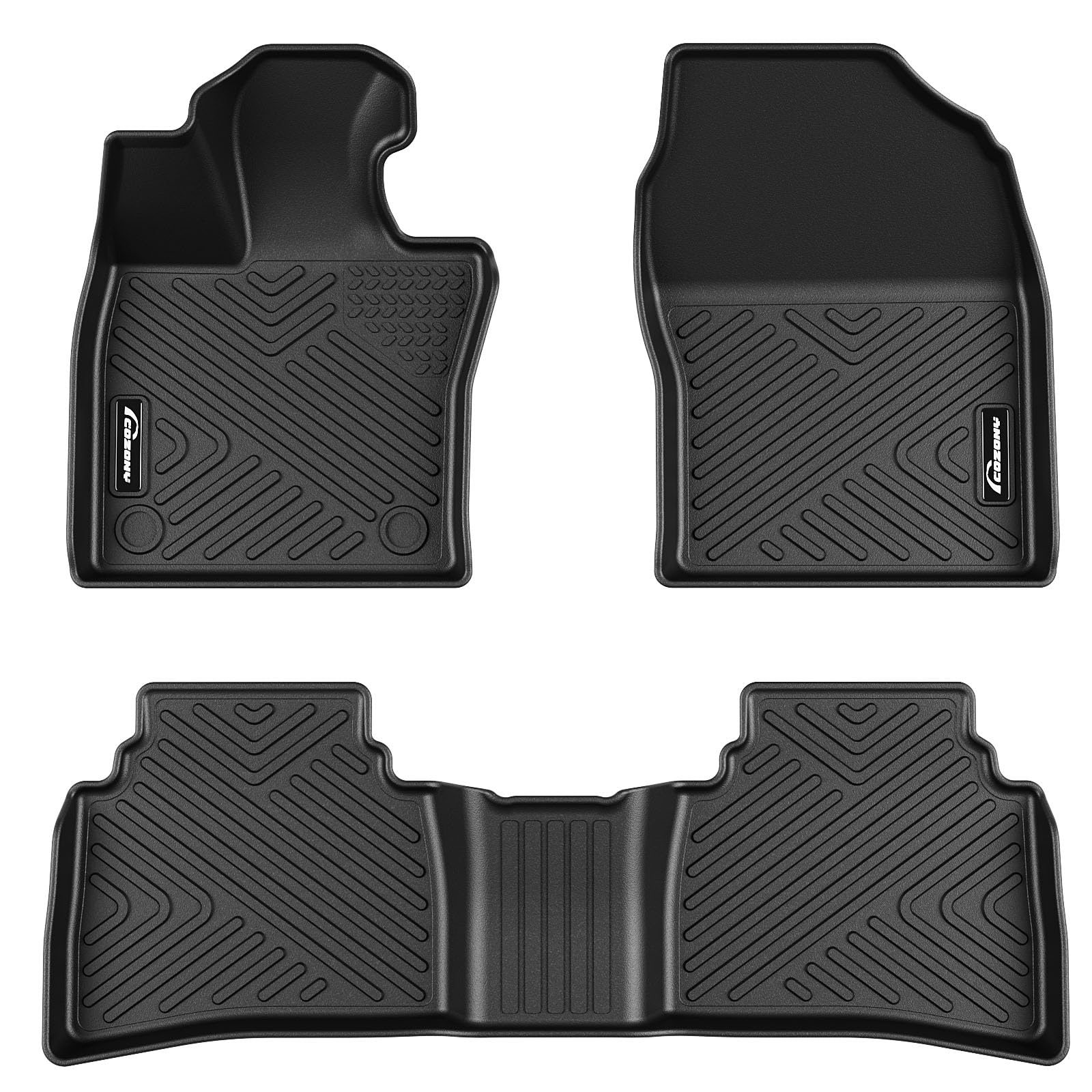 Garvee Floor Mats Fits 2023-2025 Toyota Prius Prime PHEV, Anti Skid TPE Floor Liners, Black, All Weather Protection