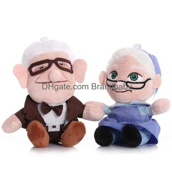 Stuffed & Plush Animals P 2Pcs-Lot Movie Up Carl Toys Grandfather Grandmother Cartoon Dolls Soft Ally Pie Toy Kids Birthday Drop Deliv Dhm71